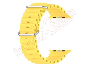 Yellow silicone band for smartwatch Apple Watch Ultra 49mm, A2684